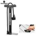 Rockbros Bicycle Pump Max 120 PSI Bike Manual Air Pump Balloon Tire Inflator Schrader Valve Floor Pump Cycling Accessories for BMX Tires. 