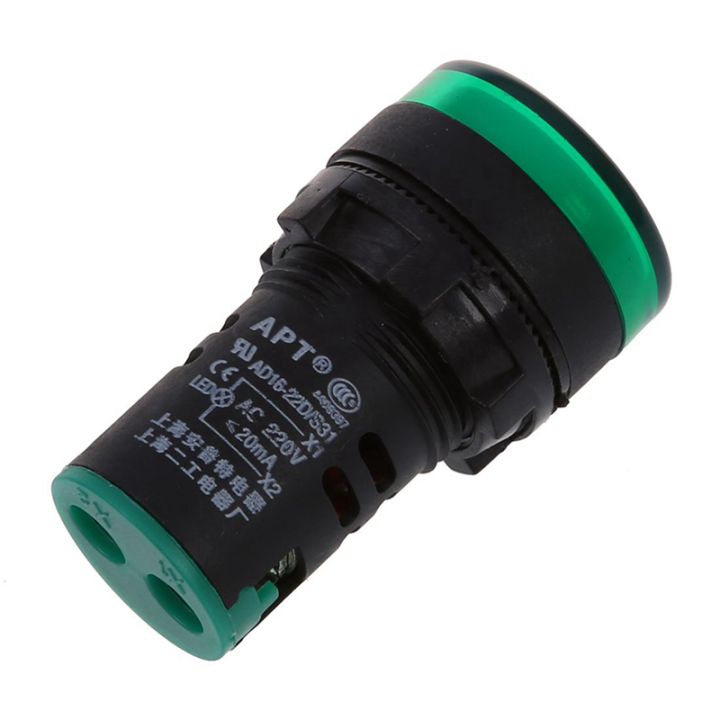 Red,%20Yellow-Green%20Light%20Lamp%2022%20mm%20LED%20Pilot%20Display%20Panel%20AC%20220%20V%2015%20Pcs%20-%20Image%202