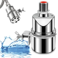 Automatic Water Level Control Valve 1/2 Inch Stainless Steel Float Ball Valve For Tank Swimming Pool Straight With Clip. 