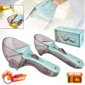 2pcs Adjustable Measuring Spoon With Scale Magnet Powder Measuring Tools Kitchen Tools Plastic Scale Measuring Spoon Adjustable Measuring Spoon Suit Baking Tools Spoon Food Scale Sky Blue Large And Small. 