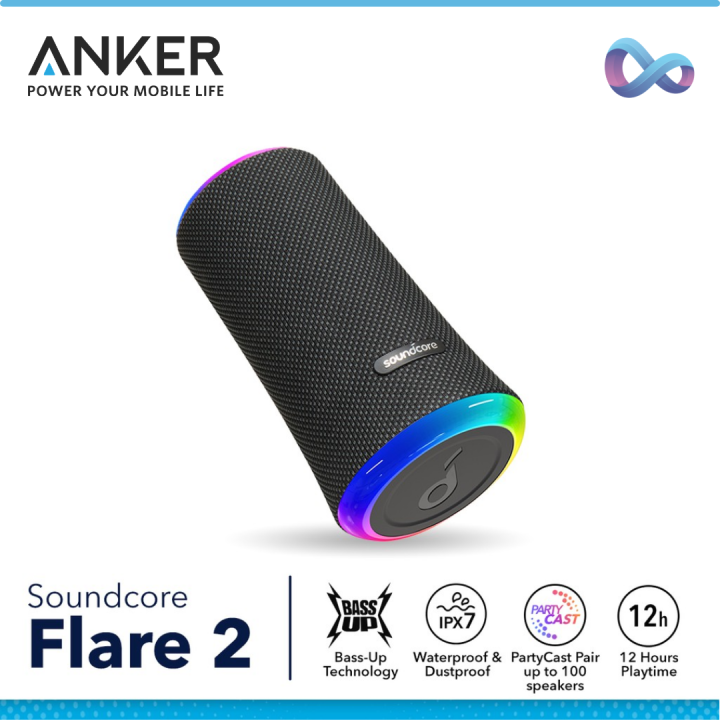 Soundcore by Anker Flare 2 fashion Portable Bluetooth Speaker