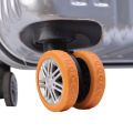 4pcs Luggage Wheels Protector Cover Silicone Trolley Case Silent Caster Sleeve Universal Reduce Noise for Travel Suitcase Access. 