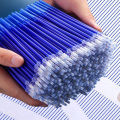 20 Sets / Set Of Rewritable Gel Pen Erasable Refill 0.38mm Needle Refill Blue Black Ink Blue Red Ink School Writing Stationery. 