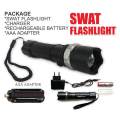 Flashlight Torch SWAT 3.7V LED Rechargeable Heavy Duty Flash Light with Full Box. 
