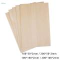 10 Pieces Wood Sheets Board Thin Plywood Board for Making Plane Model Crafts 100x50x2mm. 