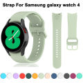 20mm Silicone Straps For Samsung Galaxy Watch 4 classic 46mm 42mm smartwatch Ridge Sports Bracelet Galaxy Watch 4 44mm 40mm Band. 