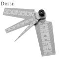 DRELD 0-29mm Steel Metric Taper Gauge Aperture Scale Wedge Feeler For Drill Hole 4 In 1 Muti-fuction Gap Ruler Measuring Tools. 
