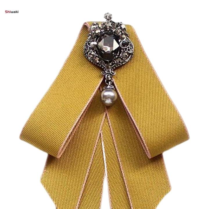 Bow%20Tie%20for%20Women%20Necktie%20with%20Long%20Ribbon%20Formal%20Adjustable%20Length%20Girls%20Brooch%20Pin%20Bowties%20for%20Party%20Suit%20Wedding%20Shirt%20Graduation%20-%20Image%206