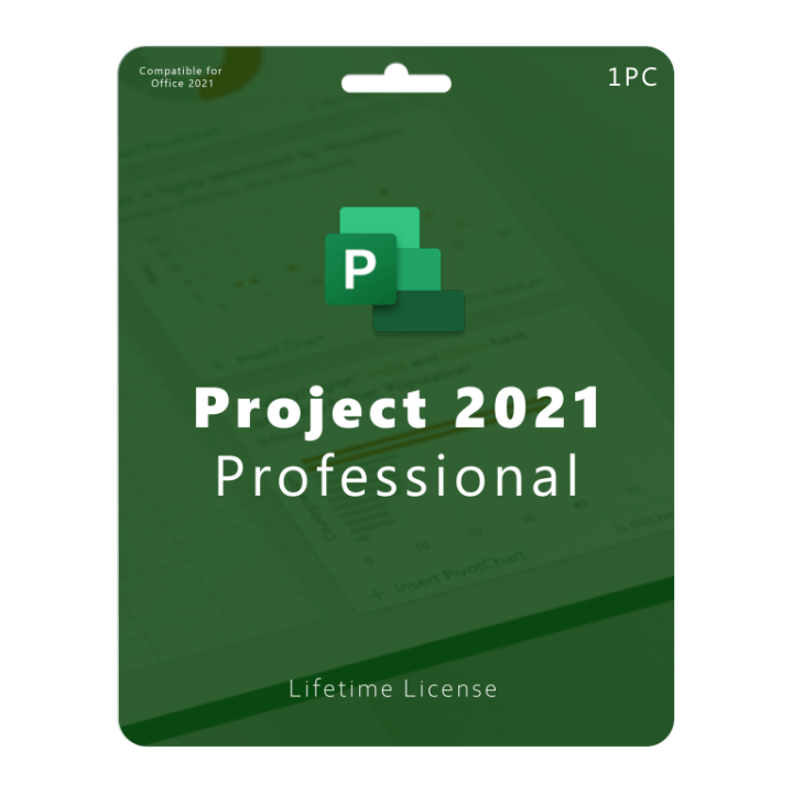 Project 2021 Pro Plus License Genuine key in printout with activation Lifetime