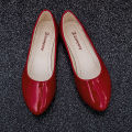 【ETOP】Summer Shoes Work Pumps Korean Style Pointed Candy Color Flat-Heeled Patent Leather Women's Shoes White Shoes Sweet Ladies' Shoes. 