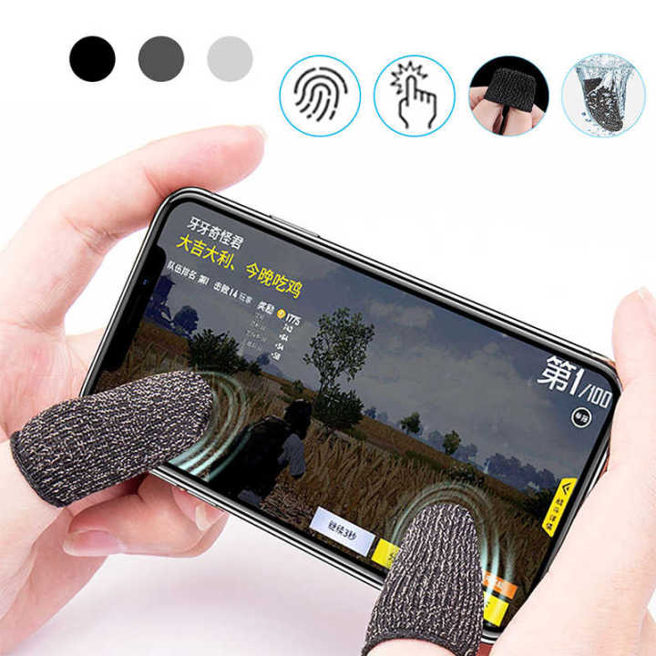 PUB G Finger Gloves 1 Pair L1 R1 Breathable Mobile Game Controller Finger Sleeve Touch Trigger for Fortnight PUBG Mobile Rules of Survival Gatillos