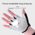 HOT 1Pair Gel Half Finger Cycling Gloves Anti-Slip Anti-sweat Anti Shock MTB Road Bike Gloves Bicycle Left-Right Hand Gloves. 