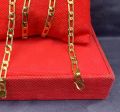 Gold Plated Lara Chain 24 inch Guaranteed Stylish Design For Men With Free Box SJ-MC. 