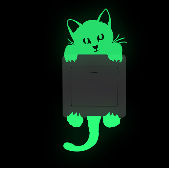 Glowinthedark Stickers Luminescent Home Room Cartoon Luminous Switch