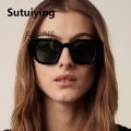 Sutuiying RAY BAN Chim 004 Designer Black Acetate Large Sunglasses For Men Women'S Polarized Square Frame Eyewear Flat UV400 Protection Shades. 