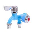Double Outlet Washing Machine Faucet/Dual Control Water Tap Garden Kitchen Faucets. 