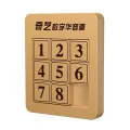 【DATA FROG Global MALL】3x3x3 4x4 5x5x5 Magic Cube Number Sliding Klotski Game Cube Puzzle Toys Family Playing Wooden Number Puzzle. 
