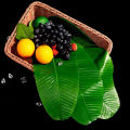 【Miga Plaza】Artificial Banana Leaves Place Mat Banana Palm Leaf Home Waterproof Beach Theme Decorations Placemats Green Party Supplies Oil Proof Decorative Thick Tablecloth. 