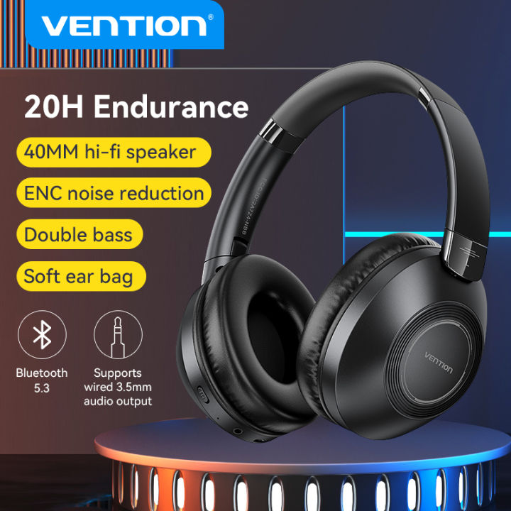 Vention%20Sound%20Mate%20S11%20Wireless%20On%20Ear%20Headphone%20Bluetooth%205.3%2040mm%20Driver%20Portable%20Headset%20with%203.5mm%20Audio%20Cable%20On-Ear%20Gaming%20Headphone%20-%20Image%202