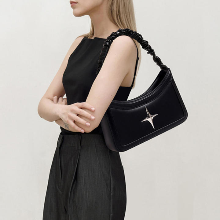 Fashion%20Vintage%20Shoulder%20Bag%20%20PU%20Leather%20Black%20Y2k%20Underarm%20Bag%20Pleated%20Crossbody%20Bag%20for%20Daily%20Use%20Streetwear%20Accessory%20Fashion%20Enthusiasts%20Gift%20-%20Image%206