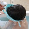Hair Wash Shampoo Shield Waterproof Splashguard for Infant Children Baby Kids Bath Visor Hat Adjustable Baby Shower Protect CapBasketball. 