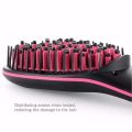 Sonashi Simply Straight Ceramic Hair Straightening Brush - Advanced LCD Display Electric Brush for Smoother, Shinier Hair. 