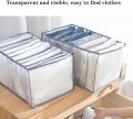 7 Grids Washable Wardrobe Clothes Organizer,Jeans Compartment Storage Box, Foldable Closet Drawer Organizer Clothes Drawer Mesh ，and 9 Grids Shirts, T-shirts Grid. 