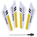Syma Full Set Replacement Parts for Syma S107 RC Helicopter, Main Blades, Main Shaft,Tail Decorations, Tail Props, Balance Bar, Gear Set,Connect Buckle-Yellow Set-. 