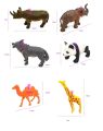 10pcs 6pcs Wild Animal Animals Toys Zoo Wild Life Safari Toy Set Mainan Haiwan Liar Kanak-kanak Set Haiwan Early Learning Kids Toy. 