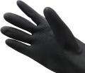 Reusable Gardening Dishwashing Scrubbing Cleaning Gloves Rubber Gloves (9-9 1/2) Black. 
