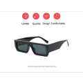 Men Brand Shades Retro Square Sunglasses Vintage Small Rectangle Women Sun Glasses Luxury Eyeglasses Black White Eyewear. 