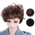 【Popular Categories】 Hair Accessories Fashion Short Curly Wig Natural Brown Male Wavy Wigs Handsome Hair Extensions Men Synthetic Hair Daily.
