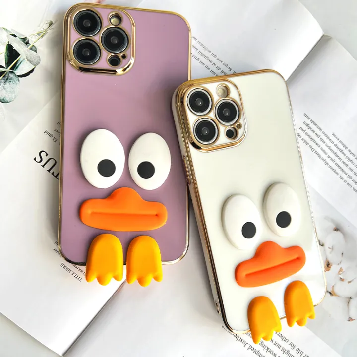 Phone%20Case%20For%20Tecno%20Spark%208C%20Cute%20cartoon%20silicone%20big%20eye%20duck%20patch%20mobile%20phone%20case%20electroplating%20TPU%20soft%20shell%20lens%20full%20bag%20fall%20proof%20wear%20resistant%20waterproof%20mobile%20phone%20back%20cover%20boy%20girl%20square%20box%20mobile%20phone%20protective%20case%20-%20Image%208
