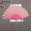 ECHIDNA Folding Fan Comfortable Grip Cheongsam Hanfu Show Hand Fan. 