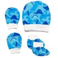 Baby's 5 Pcs/Set Newborn Baby Anti-Scratch Births Cap Glove Socks 0-3 Months Baby's Accessories Set Newborn Baby Item. 