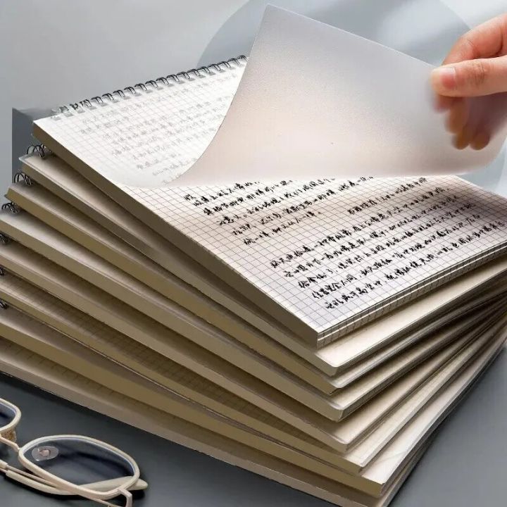 [HOT] B5 Thickened Flip Line Notebook Simple Large University Student Exam Horizontal Line Square Notebook Business Office Style