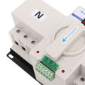 4P Dual Power Automatic Transfer Switch 63A Circuit Breaker Changeover Switch. 