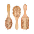 【LuckyBabyFans Store】1PC Comb Professional Paddle Cushion Hair Loss Massage Brush Comb Scalp Hair Care Healthy bamboo comb. 