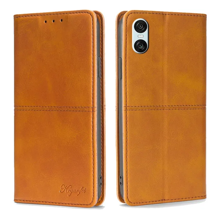 Cow Texture Magnetic Leather Phone Case For Sony Xperia 1 VI/Sony Xperia 10 VI