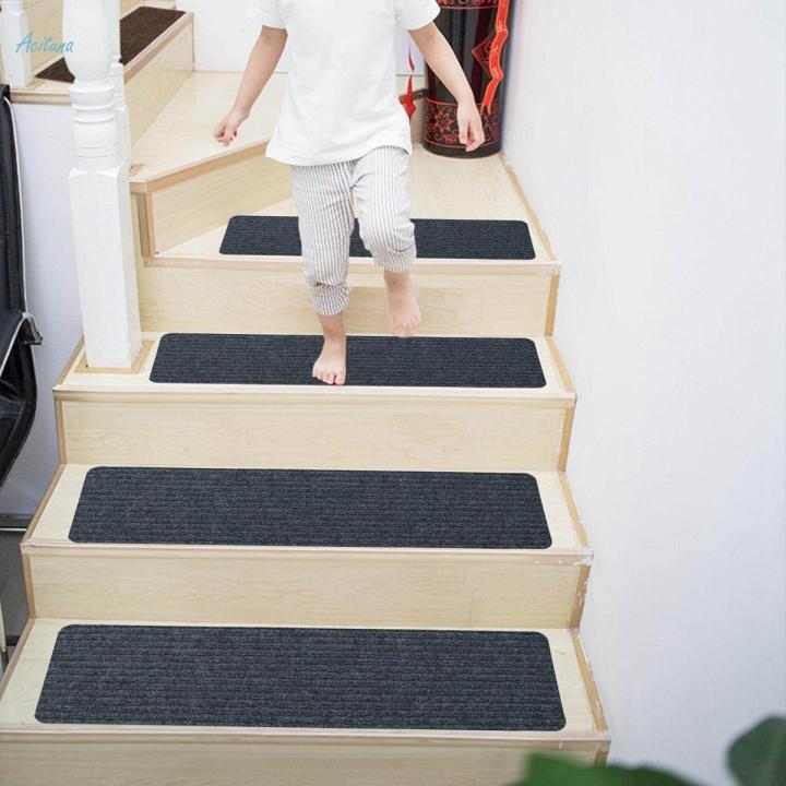 Stair Rugs Non Skid Safety Rug Non Slip Carpet Stair Treads Slip Resistant Indoor Runner for Dogs Wooden Steps Kids Elders