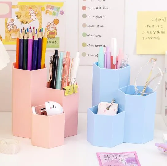 Hexagon%20pen%20holder%20creative%20fashion%20cute%20storage%20box%20desktop%20honeycomb%20storage%20box%20cosmetic%20plastic%20pen%20barrel%20female%20-%20Image%202