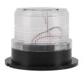 Solar Beacon Light Caution Light 8 LED Dusk to Dawn Sensor 1200mAh Battery Safety Strobe Light for Construction Traffic Red Blue. 