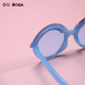 OQ BOGA 4 Styles Fashion Unisex Multicolor Round Lens Anti-UV Kids Sunglasses Children Eye Protection Plastic Full Rim UV400 Sun Glasses. 