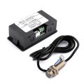 4 Digital Tachometer Red Led Rpm Gauge Speed Meter With Hall Magnet Sensor Npn Switch For Lathe Conveyor Belt. 