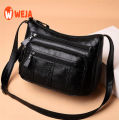 【WEJA】Black Elegant Strap Shoulder Bag Women's Handbag Beg Tangan Wanita Gift Hadiah. 