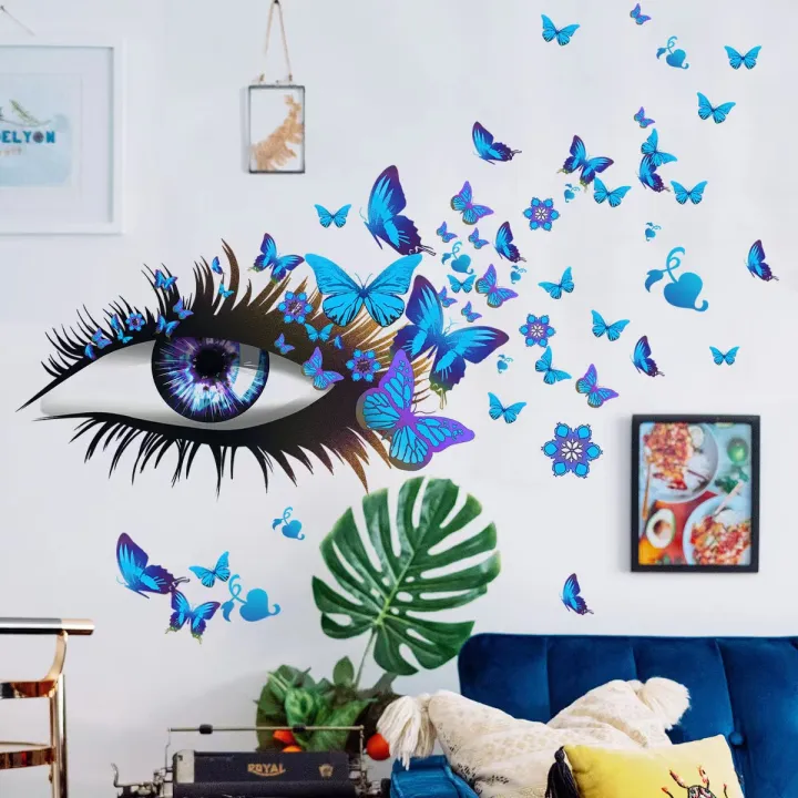 Blue%20Butterflies%20Eye%20Home%20Decoration%20animals%20tree%20bridge%20baby%20children%20bedroom%20room%20decor%20wall%20stickers%20removable%20kids%20nursery%20decal%20Mirror%20Dear%20Wall%20Decoration%20Stickers%20wall%20deco%20-%20Image%207