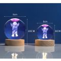 Valentine's Day Decorative Lamp Crystal Ball Glowing LED Night Light Bedroom Decor Galaxy Moon Night Lamp Gift for Kids Couple. 