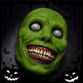 【HUT】 Halloween Terror Latex Mask Happy Exorcist Mask Smile White Eyed Demon Headgear Halloween Party Supplies COS Costume Dressing. 