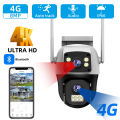 ITECH 4K 8MP 4G SIM Camera Dual Lens Outdoor Waterproof 360° Human Detect Video Surveillance CCTV Security Protection PTZ Cameras Q13. 