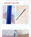 Foldable Mosquito Net (6×5ft) 180*200 One Side Zipper With Bottom Layer Net (White/Blue/Pink). 